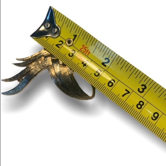 Mid Century Marcel Boucher for Avon of Belleville Woven Textured Goldtone Br… - Picture 5 of 9